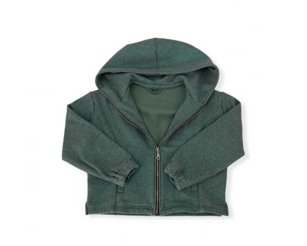 Dívčí mikina "Metal green"