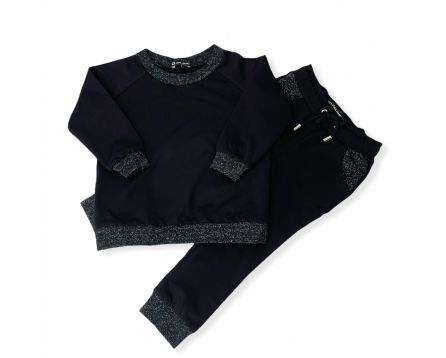 Tepláková souprava"Black glitter"