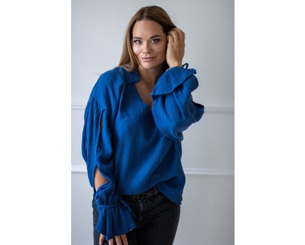 Košile mušelín "blue"