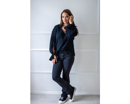 Košile mušelín "black "
