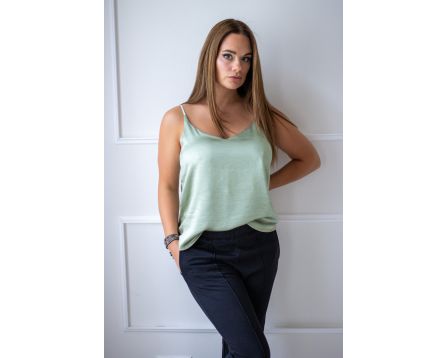 Satén top " OLIVA"